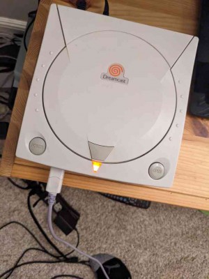 picture of console turning on