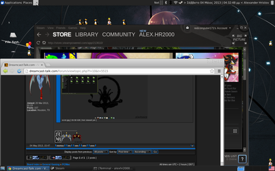 The penguins doing crazy stuff on my Desktop