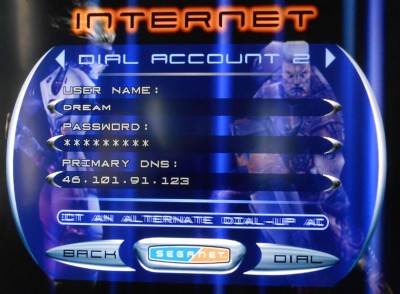Dial-Up Screen